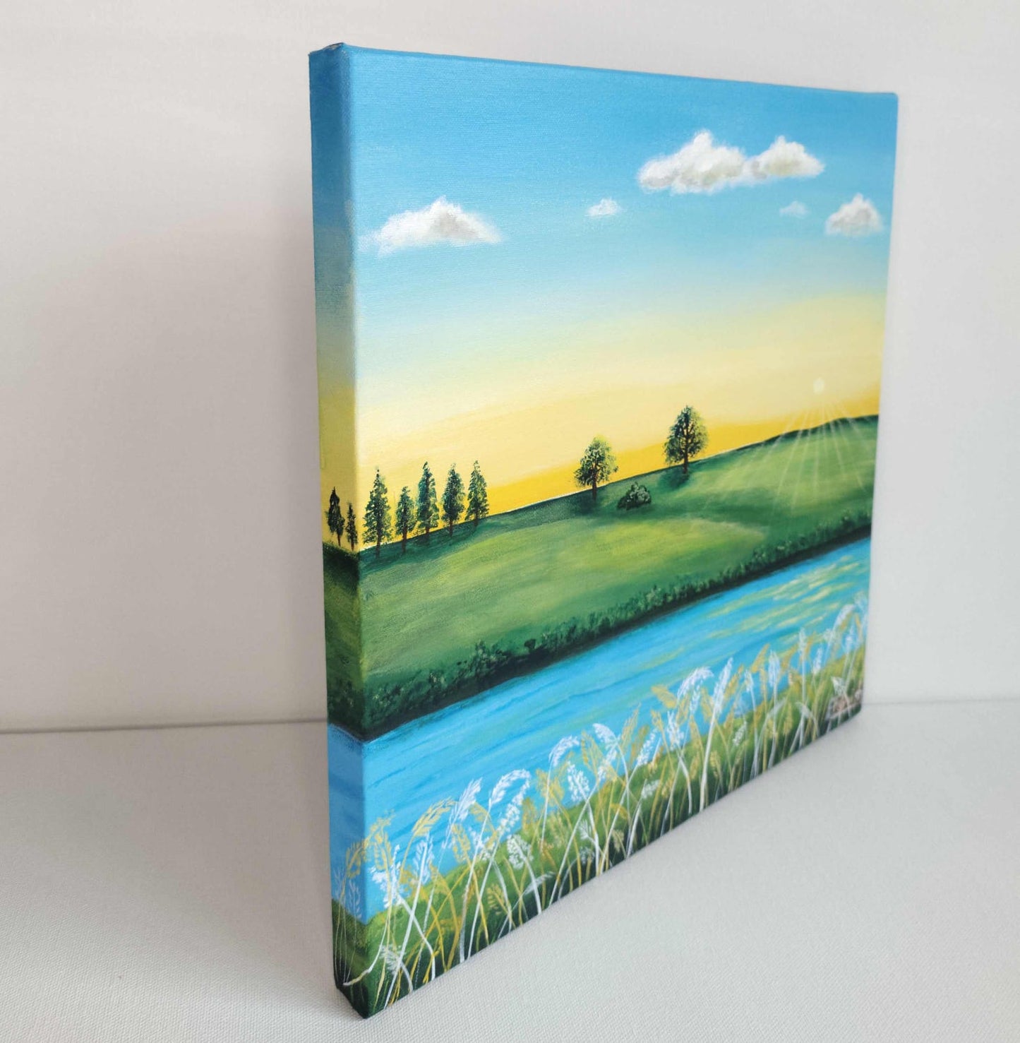 Morning Serinity Sunrise Painting