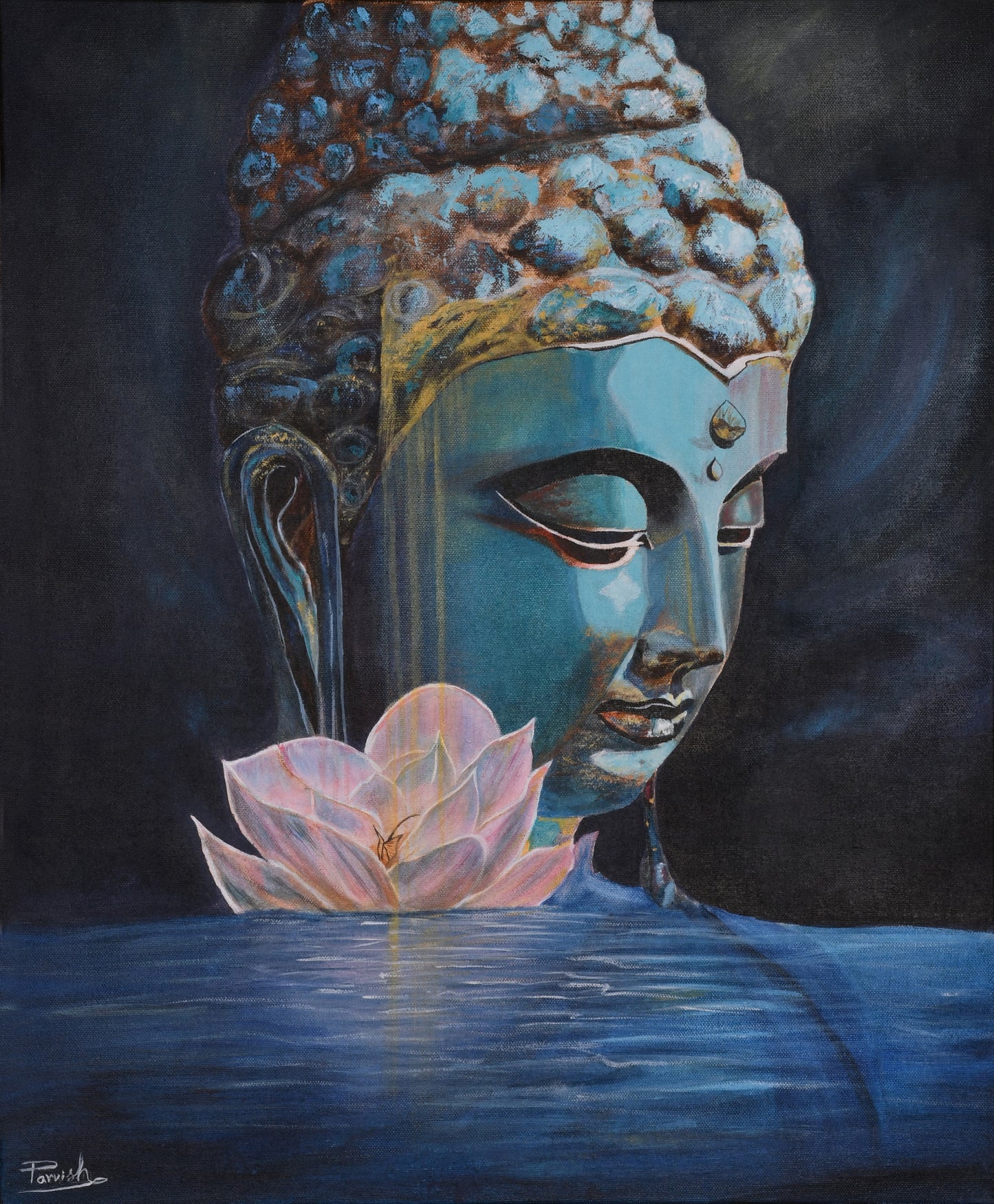 Buddha Painting –**"Ethereal Tranquility"**