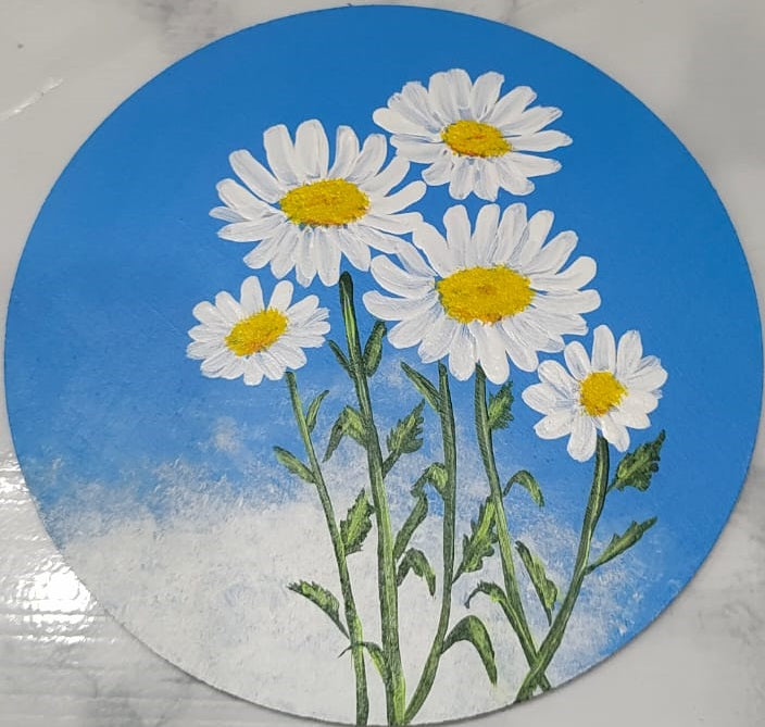 small round painitng