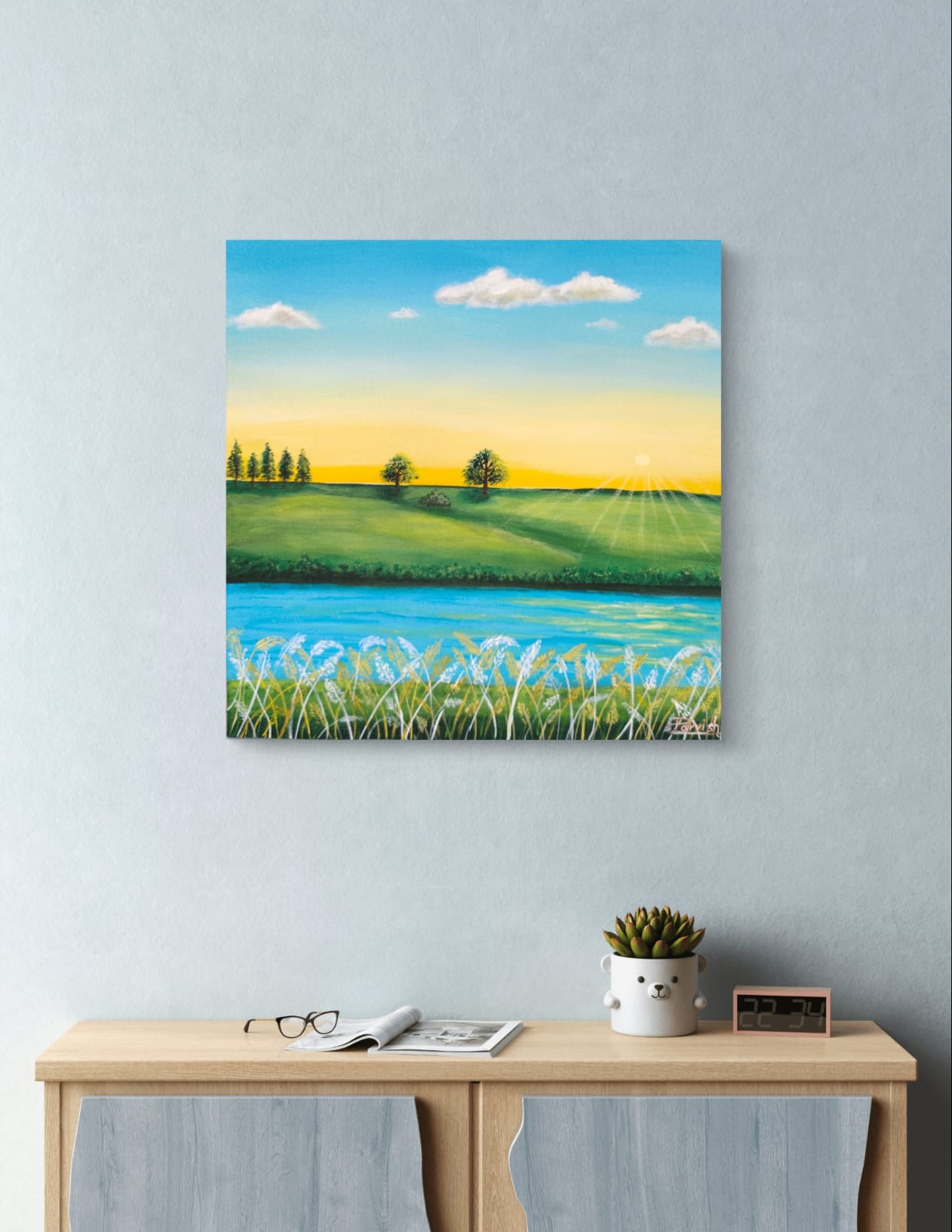 Morning Serinity  Sunrise Painting