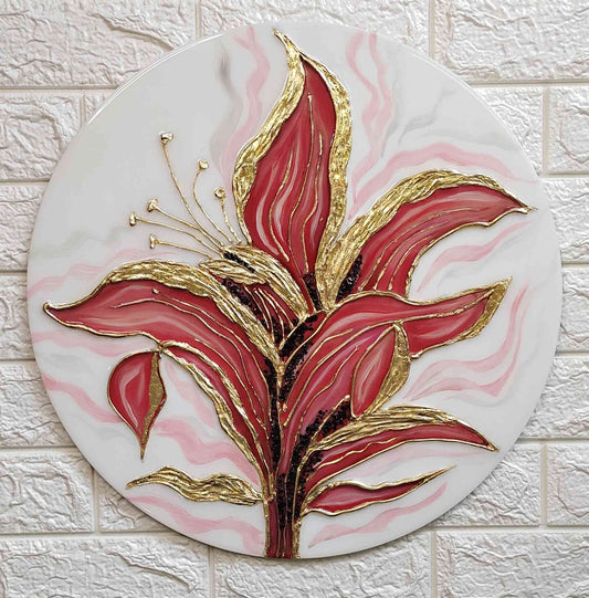 Lilly textured art