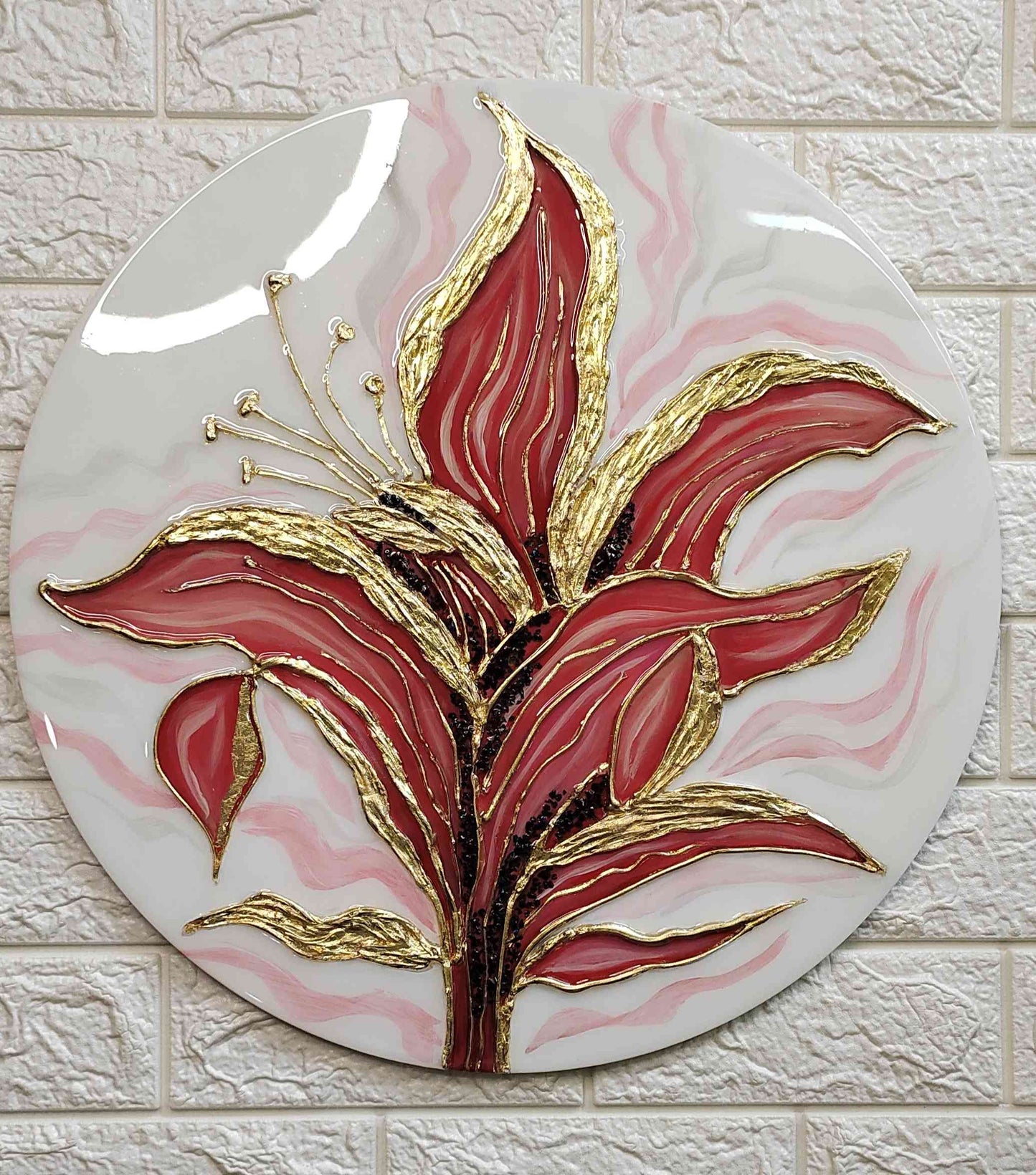 Lilly textured art
