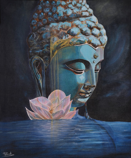 Buddha Painting –**"Ethereal Tranquility"**
